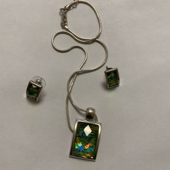 Kenneth Cole Jewelry - Kc women silver necklace and matching earrings